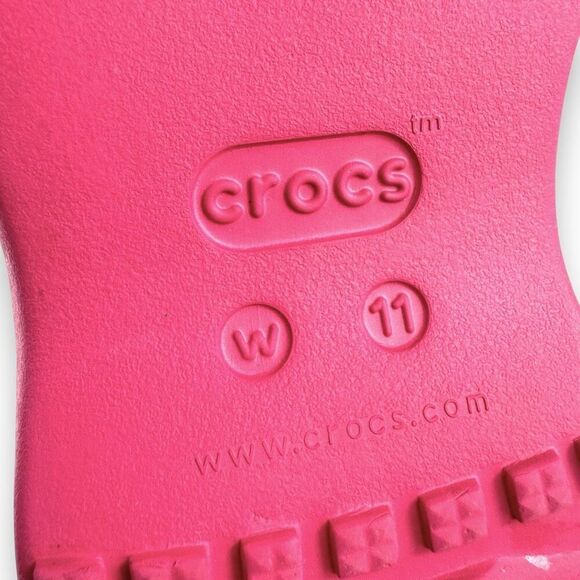 Crocs Meleen Twist Sandals Slides Hot Pink Fuschia Open Toe Women’s 11 - Picture 7 of 13